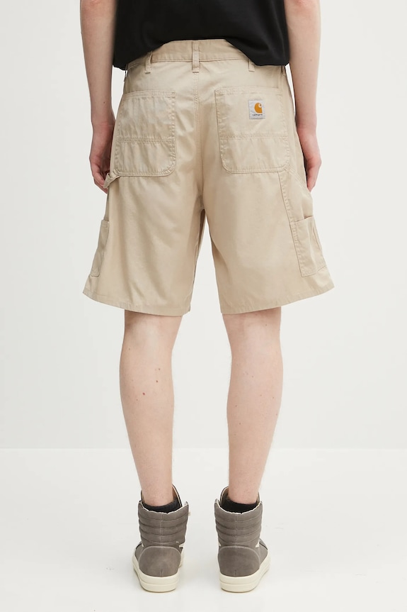Odzież Carhartt WIP szorty bawełniane Double Knee Short I034794.G102 beżowy