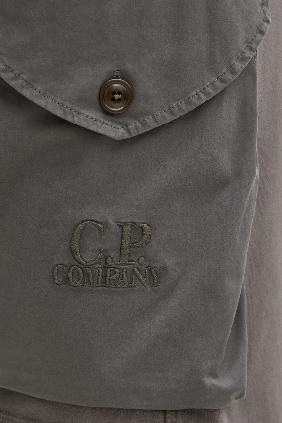 C.P. Company pamut rövidnadrág szürke 18CMSB160A006090M