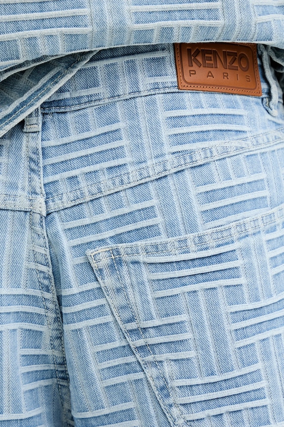 Kenzo szorty jeansowe niebieski FF55DS3396J4.DB