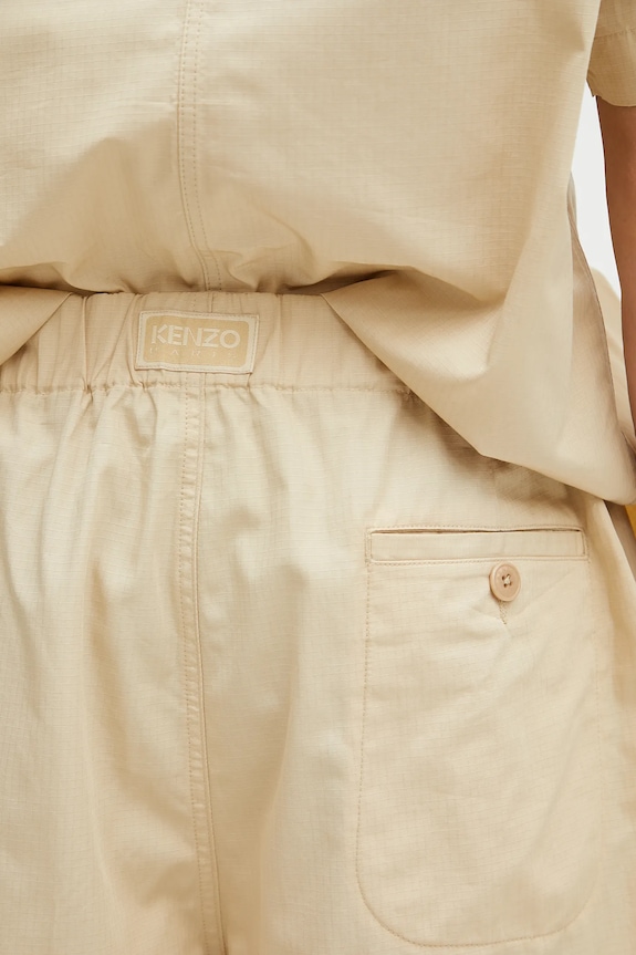 Kenzo pantaloncini in cotone beige FF55SH5059SC.11