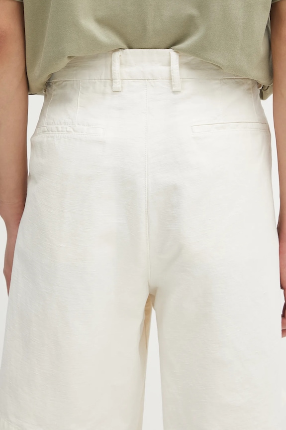 Norse Projects pantaloni scurți din amestec de in Benn Cotton Linen Shorts bej N35.0617.0219