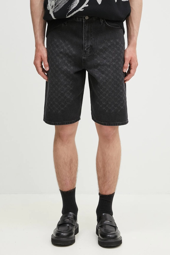 Daily Paper denim shorts Laser Monogram Denim Shorts denim black 2511132