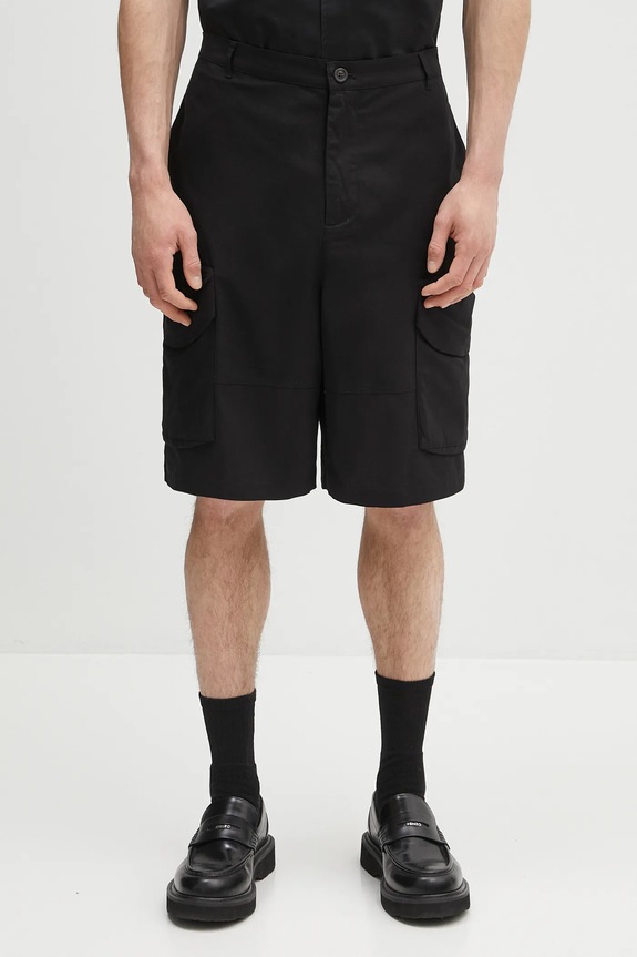 Bavlněné šortky Daily Paper Cotton Cargo Shorts látka černá 2511027