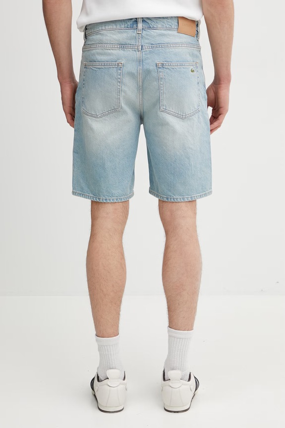 Odzież Lacoste szorty jeansowe FH9932 niebieski