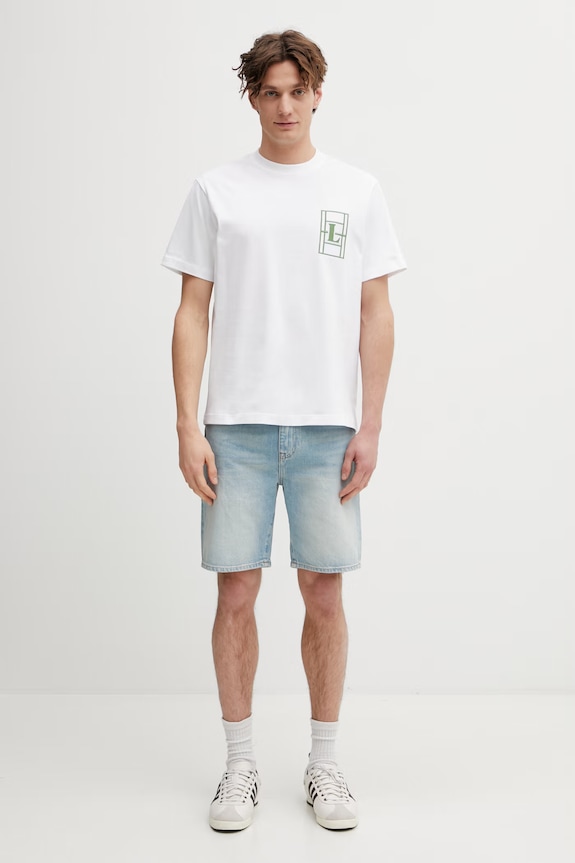 Τζιν σορτς Lacoste FH9932 μπλε