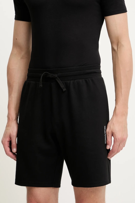 Šortky Emporio Armani Underwear pletenina černá EM000495.AF10790