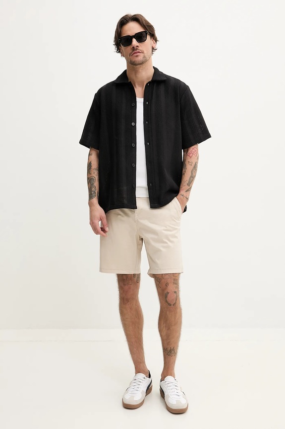 Šortky Resteröds Chin shorts 55251.6410 béžová SS25