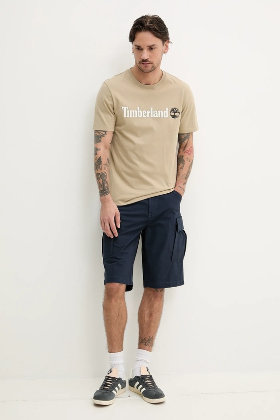 Kratke hlače Timberland TB0A5TZQ4331 mornarsko modra SS25