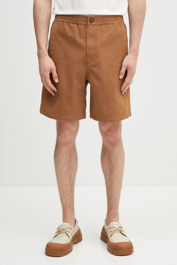 A.P.C. szorty jeansowe Short Norris gładkie brązowy COGBJ.H10186