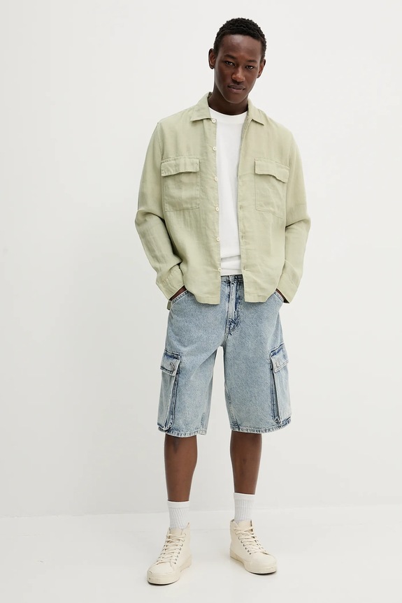 Rifľové krátke nohavice Levi's 478 BAGGY CARGO SHORTS 001GU modrá SS25