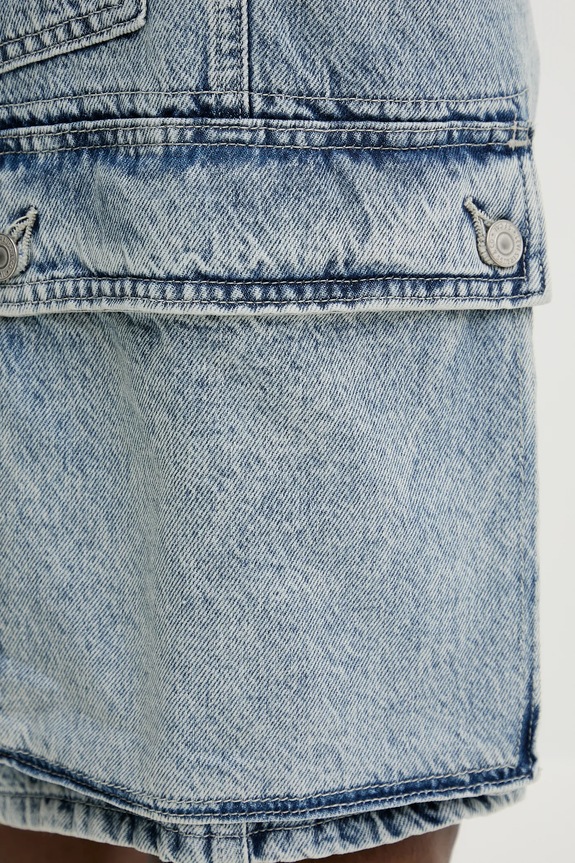 Rifľové krátke nohavice Levi's 478 BAGGY CARGO SHORTS 001GU modrá