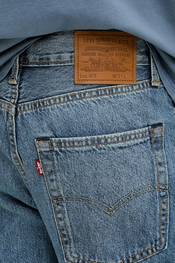 Džínové šortky Levi's 478 BAGGY SHORTS modrá 001JM