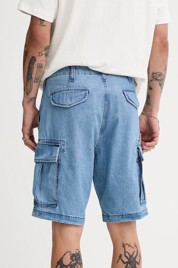 Ρούχα Βαμβακερό σορτσάκι Levi's CARRIER CARGO SHRT-2 001KG μπλε