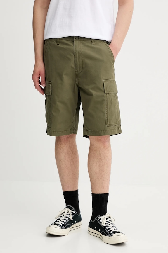 Levi's σορτς cargo ανδρικά βαμβακερά CARRIER CARGO SHRT-2 πράσινο 001KG
