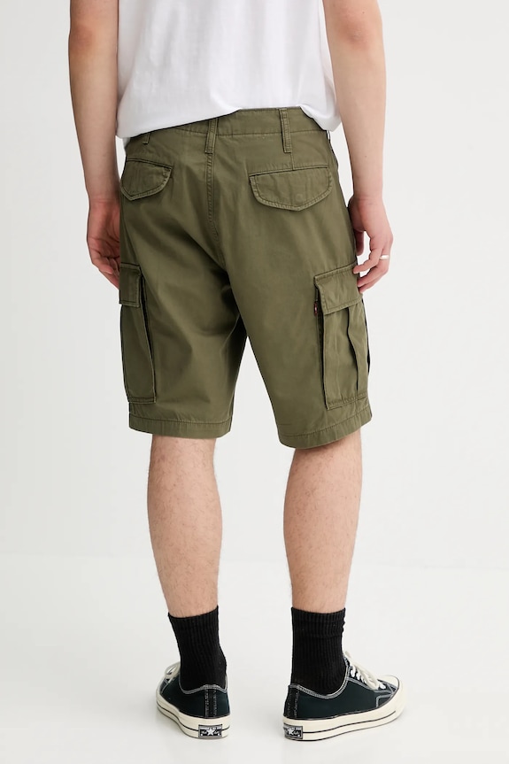 Ρούχα Levi's σορτς cargo ανδρικά βαμβακερά CARRIER CARGO SHRT-2 001KG πράσινο