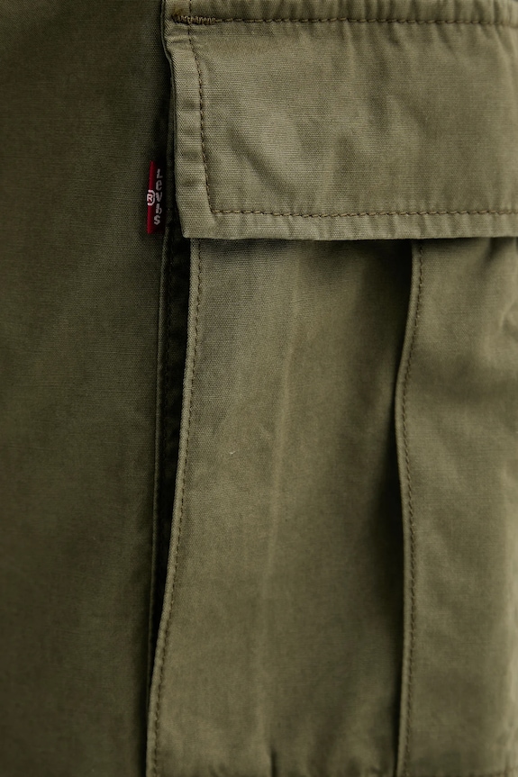 Levi's σορτς cargo ανδρικά βαμβακερά CARRIER CARGO SHRT-2 πράσινο 001KG