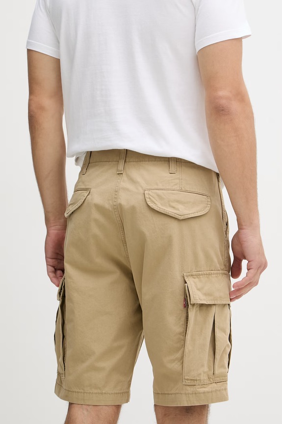 Oblečení Levi's cargo šortky pánské bavlněné CARRIER CARGO SHRT-2 001KG béžová
