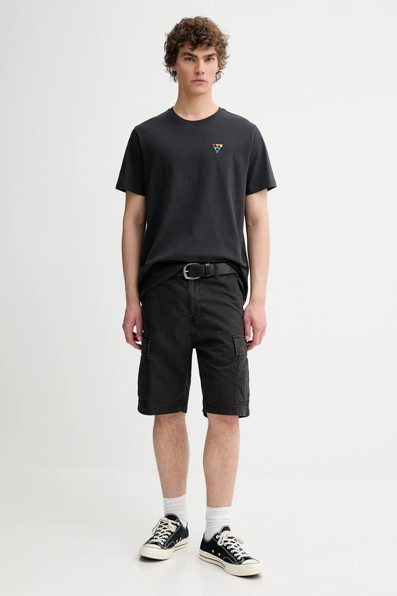 Levi's σορτς cargo ανδρικά βαμβακερά CARRIER CARGO SHRT-2 001KG γκρί AA00