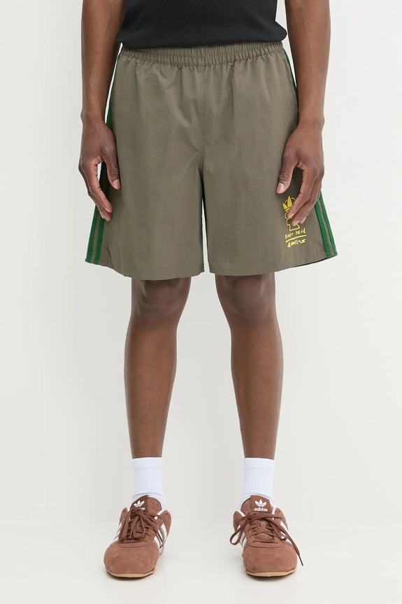 adidas Originals pantaloncini Braindead Short Braindead semplice verde JN7149