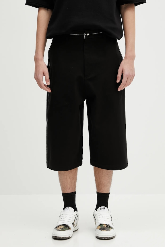 Kratke hlače Ader Error Apparel-Bottom bez uzorka crna BO01SSBT0102BK