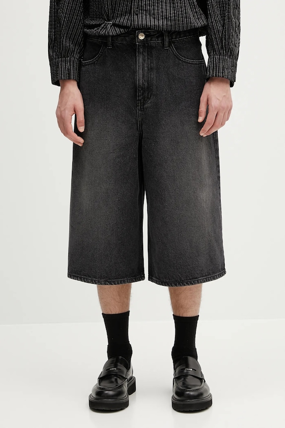 Ader Error szorty jeansowe Apparel-Bottom jeans czarny BN42FYJE0201BK