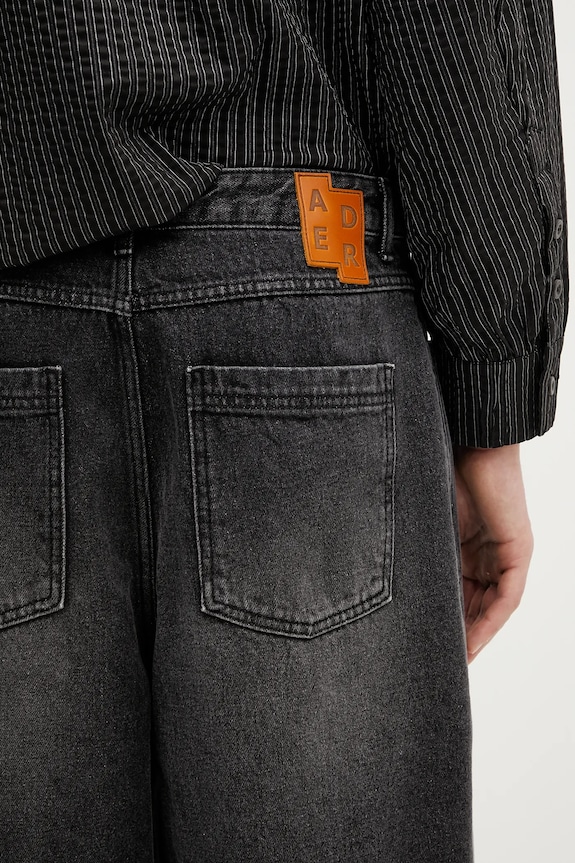 Ader Error szorty jeansowe Apparel-Bottom czarny BN42FYJE0201BK