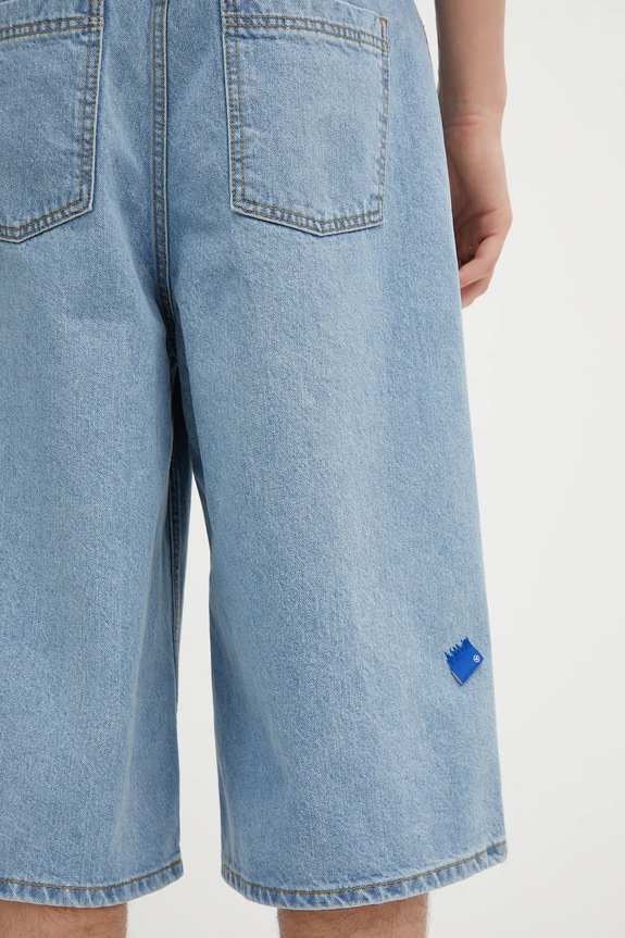 Ader Error pantaloni scurți jeans Apparel-Bottom albastru BN42FYJE0201SB