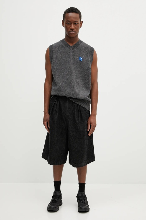 Τζιν σορτς Ader Error Apparel-Bottom BO01SSJE0201BK μαύρο