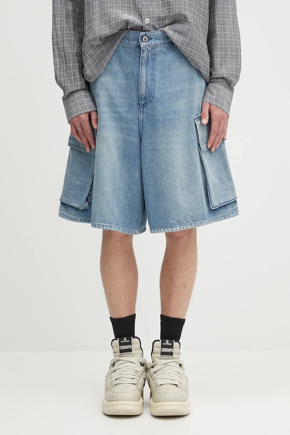 Džínové šortky JW Anderson Cargo hladký modrá DT0108.PG1735.804