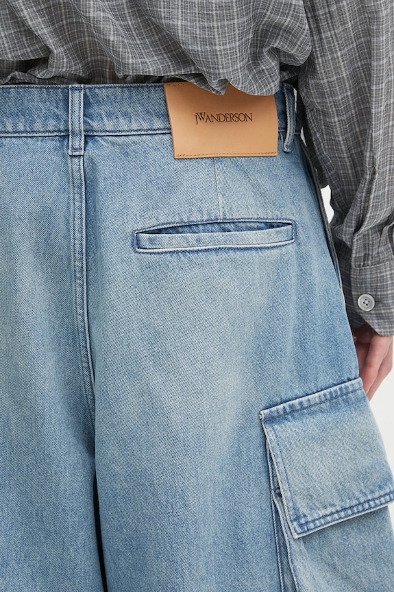 Džínové šortky JW Anderson Cargo modrá DT0108.PG1735.804