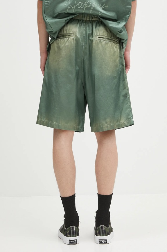 Одяг Шорти Maison MIHARA YASUHIRO Aged Satin Shorts J14PT143 зелений