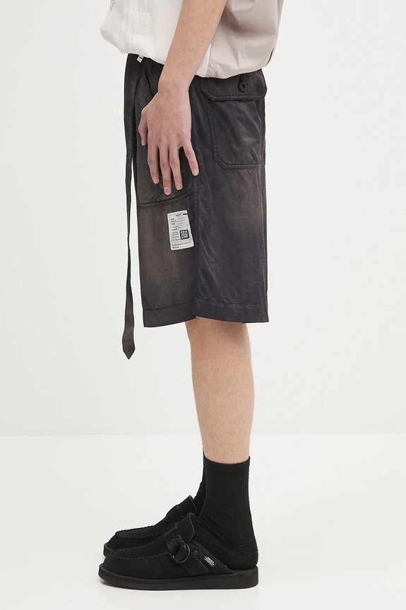 Maison MIHARA YASUHIRO shorts Aged Baker Shorts J14PT152 gray SS25