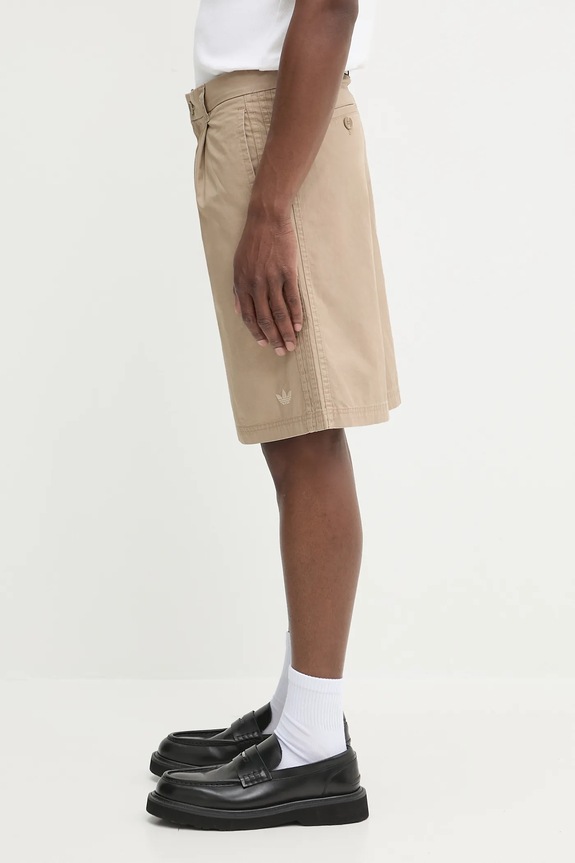 adidas Originals cotton shorts Bermuda Short KB5585 beige SS25