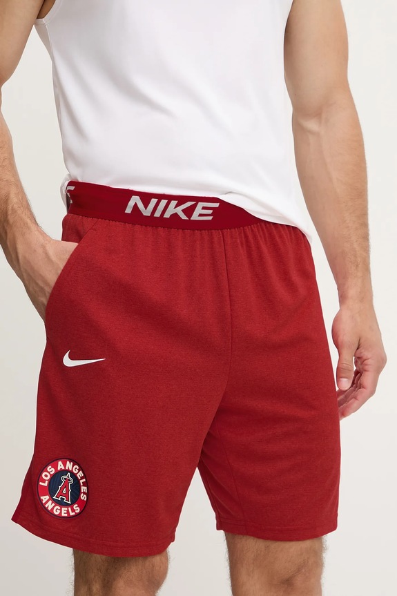 Tréninkové šortky Nike Los Angeles Angels pletenina červená 015E.163N.ANG.RLY
