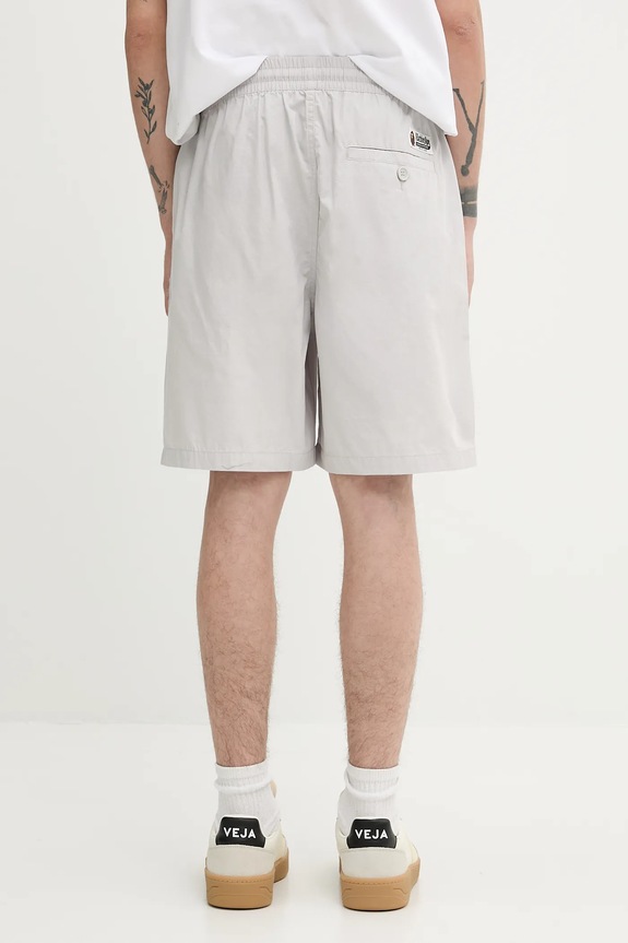 Abbigliamento A Bathing Ape pantaloncini in cotone One Point Ctn Twill Relaxed Fit 1L30153301 grigio