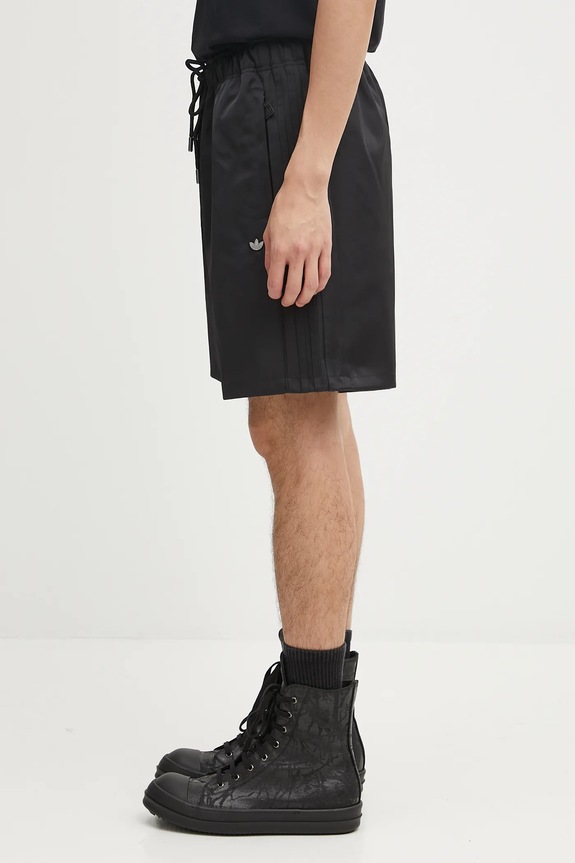 Σορτς adidas Originals Satin Short JV7606 μαύρο AW25