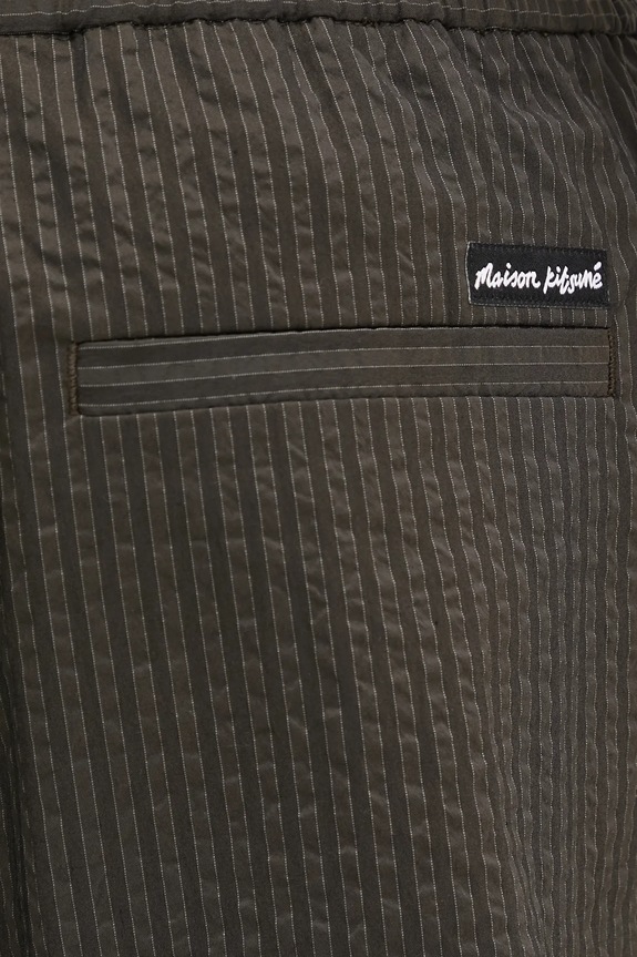 Kraťasy Maison Kitsuné Elasticated Bermuda zelená OM01406WC5032