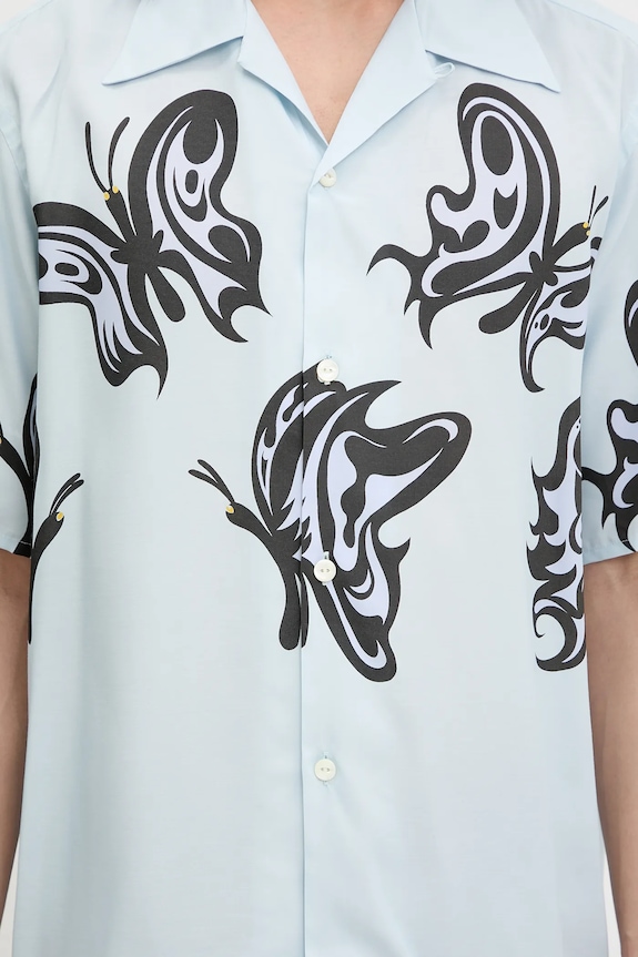 Риза Needles x Kae Tanaka S/S One-Up син QV432