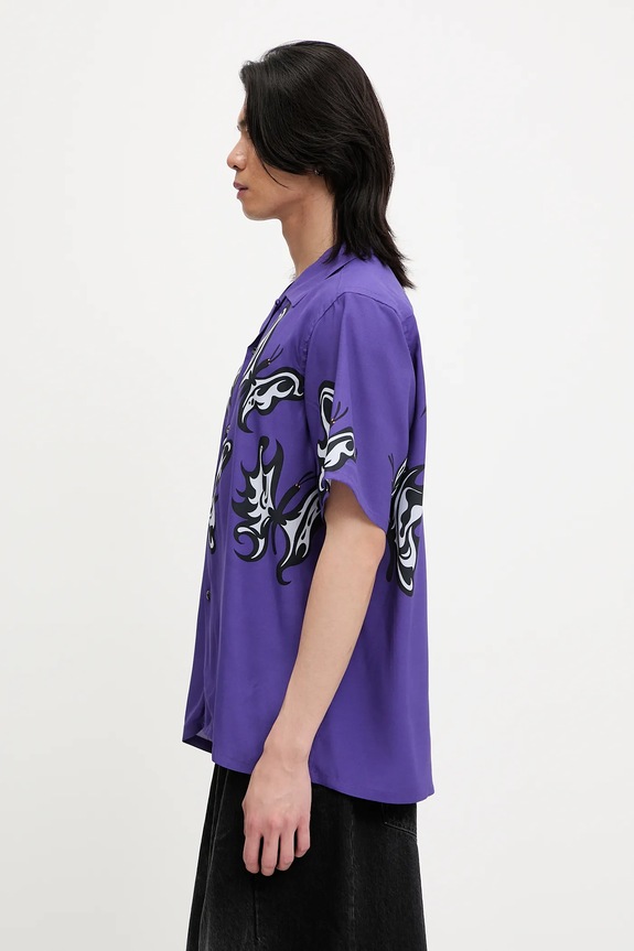 Needles camicia x Kae Tanaka S/S One-Up QV432 violetto SS25