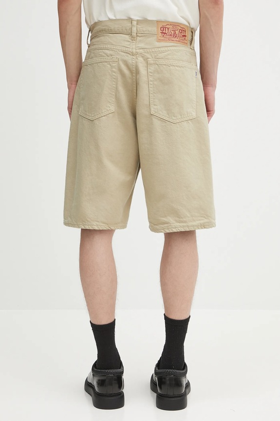 Одежда Хлопковые шорты A Bathing Ape Shark garment dye 1L30151001 бежевый