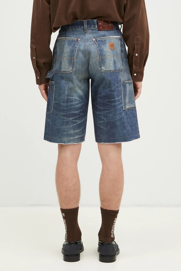 Odzież Andersson Bell szorty jeansowe Denim Trompe L`Oeil Double Knee apa786u granatowy