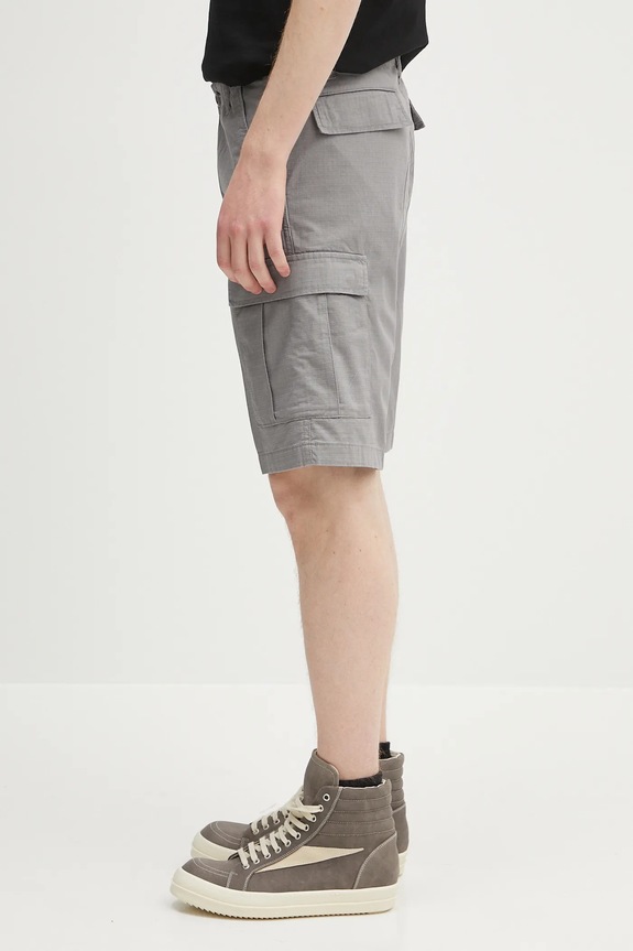 Бавовняні шорти Carhartt WIP Aviation Short I028245.2LR02 сірий SS25