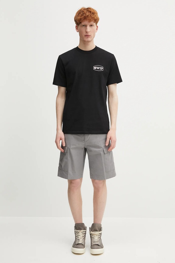 Бавовняні шорти Carhartt WIP Aviation Short I028245.2LR02 сірий