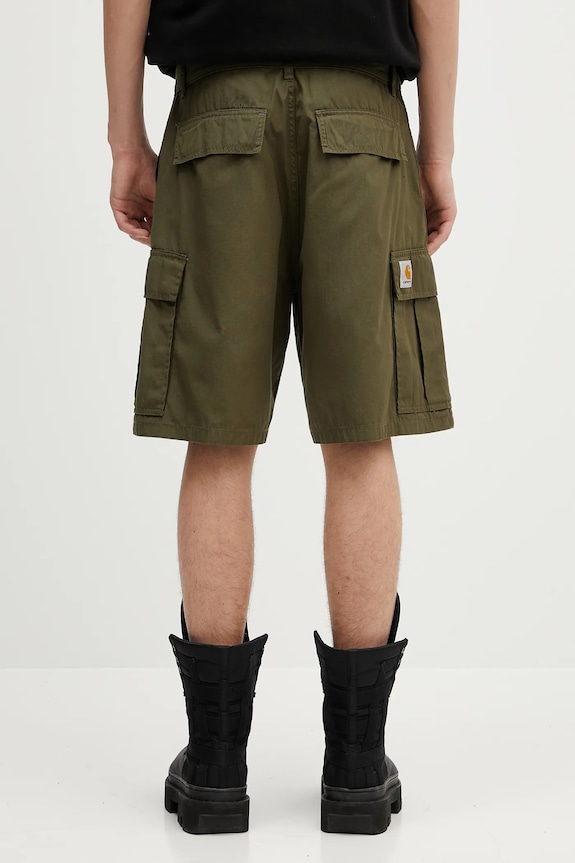 Odzież Carhartt WIP szorty bawełniane Cole Cargo Short I030478.4102 zielony
