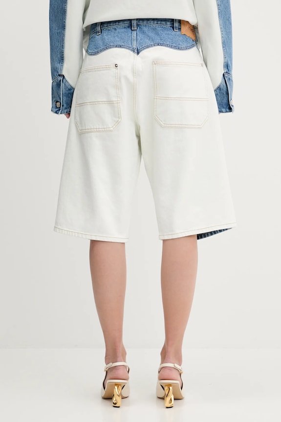 Aries denim shorts Patchwork Western Carpenter Shorts AR3030503.
