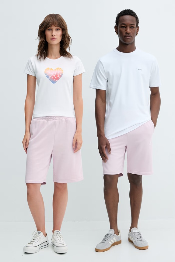 Converse pantaloni scurți tricotaj roz 10023875.A30