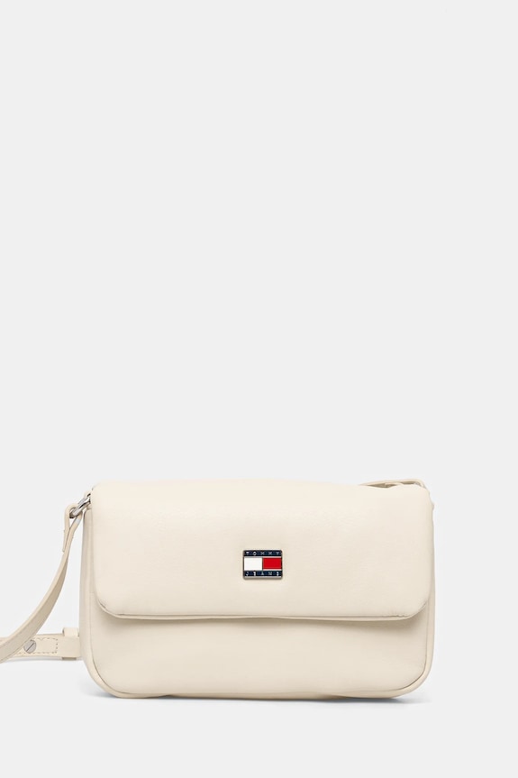Torba Tommy Jeans bez uzorka bež AW0AW16978