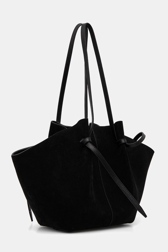 Yuzefi borsa in pelle scamosciata LARGE MOCHI YUZCO.HB.LM.S011 nero SS25