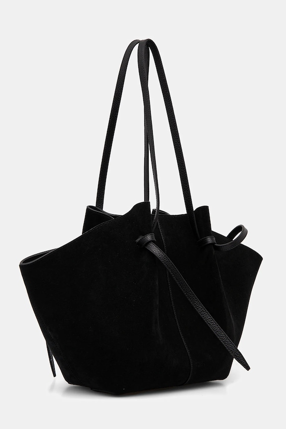 Yuzefi borsa in pelle scamosciata LARGE MOCHI YUZCO.HB.LM.S011 nero SS25
