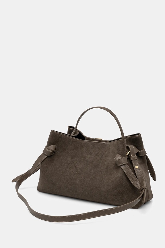 Accessori Yuzefi borsa in pelle scamosciata YUZRS25.HB.GZ.S018 marrone